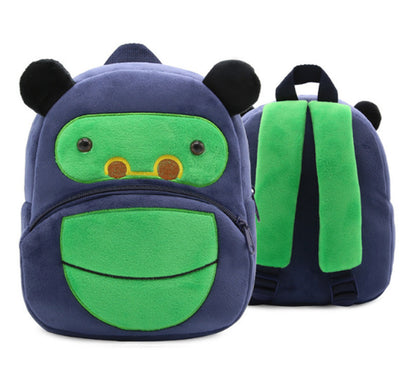 Children School Backpack Cartoon Rainbow Design Soft Plush Material for Toddler Baby Girls Kindergarten Kids School Bags