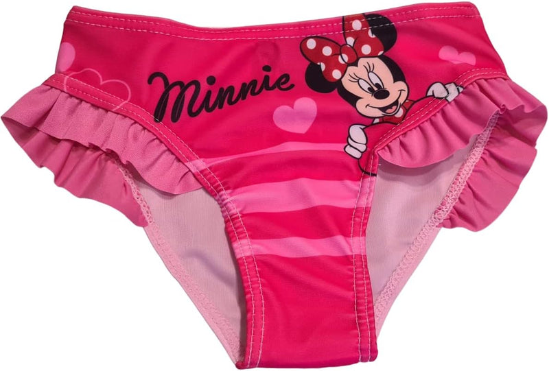 Costume Da Bagno Topolina Mutandina Slip per Bambina Bimba Mare E Piscina (2-3 Anni, Minnie Mouse)