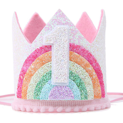 New Rainbow Crown for Children'S Birthday