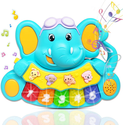 Giochi Musicali Bambini 6 Mesi Elefante Pianoforte Giochi Bambini 1 Anno Musica E Luci Giochi 6 9 12 18 Mesi Compleanno Regali per 6 Mesi 6-12 Mesi 12-18 Mesi 1 2 Anni Ragazzi Ragazze