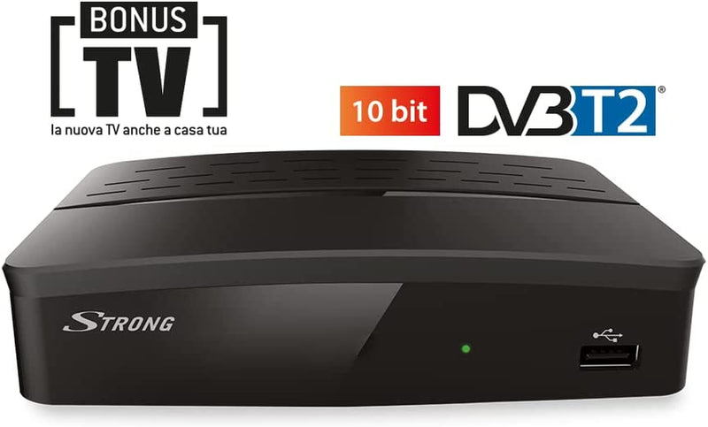 SRT8209 Decoder Digitale Terrestre Full Hd DVB-T2. Perfetto per Il Nuovo Standard Di Trasmissione.