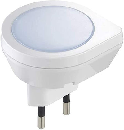 0A33101 Luce Notturna LED Con Sensore Crepuscolare 220-230V 0,4W, 0.4 W, ABS, Bianco