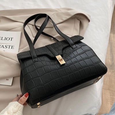 New Trendy Texture Portable Women'S Bag Single Shoulder