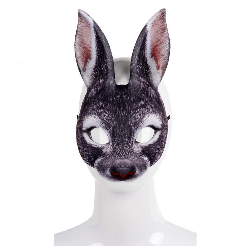 Carnival Party Masquerade EVA Half Face Rabbit Animal Mask