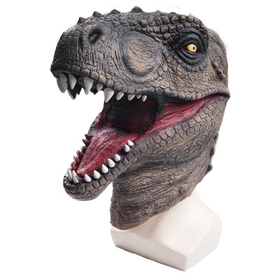 Latex Dinosaur Mask Activity Party School Stage Props Performance Tyrannosaurus Head Cover