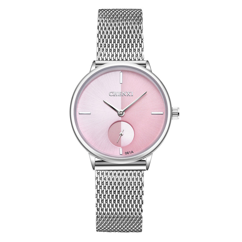 Spot Watch Mesh Woven Steel Belt Women&