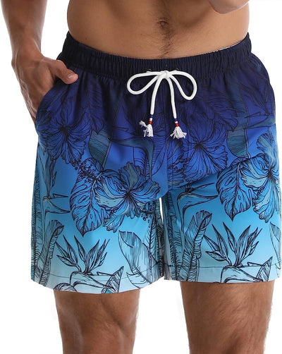 Uomo Costumi Da Bagno Asciugatura Veloce Pantaloncini Costume Da Bagno Calzoncini Da Beach Pantaloncini Mare Con Taschino E Coulisse