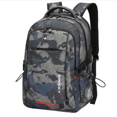 Men'S Shoulder Anti-Theft Multifunctional Backpack