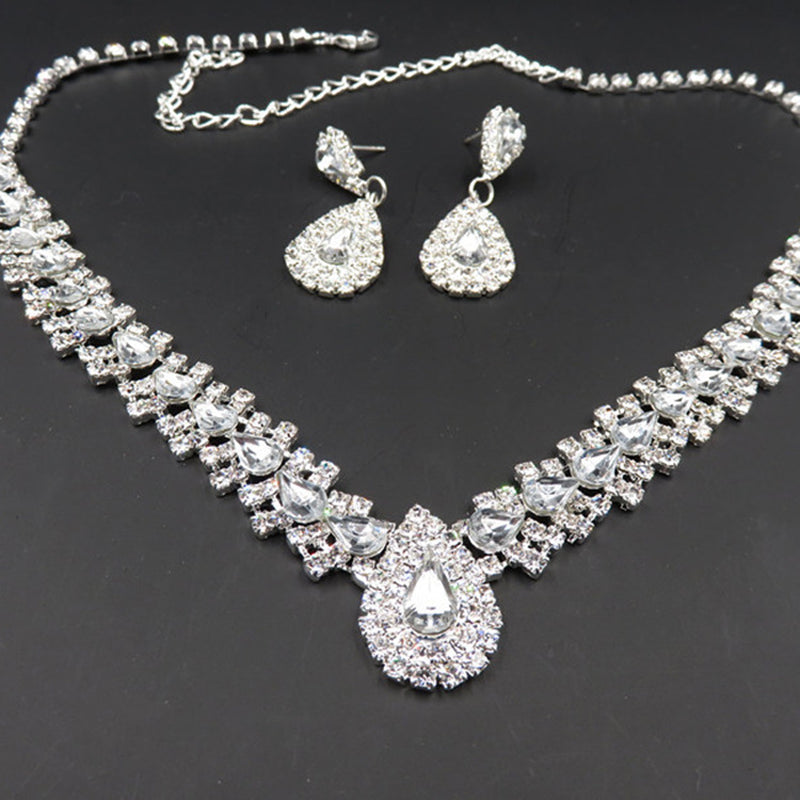 Manufacturers Selling Bride Wedding Accessories Earrings Set Drop Necklace Aliexpress