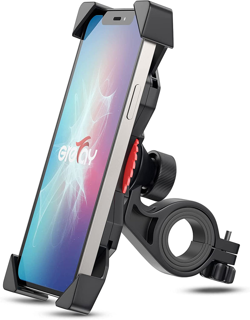 Supporto Telefono Bicicletta Universale Motociclo Manubrio Supporto Cellulare per Monopattino Elettrico Con 360 Rotazione per 3,5-6,5 Pollici Smartphone