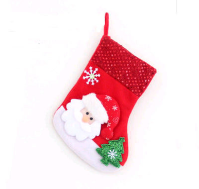 Christmas Decorations Santa Claus Socks Christmas Tree Pendant Christmas Socks Gift Bag Christmas Bag