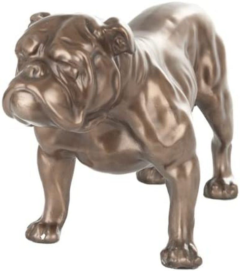 BRONZE BRITISH BULLDOG STATUE BULL DOG SCULPTURE ORNAMENT NEW by