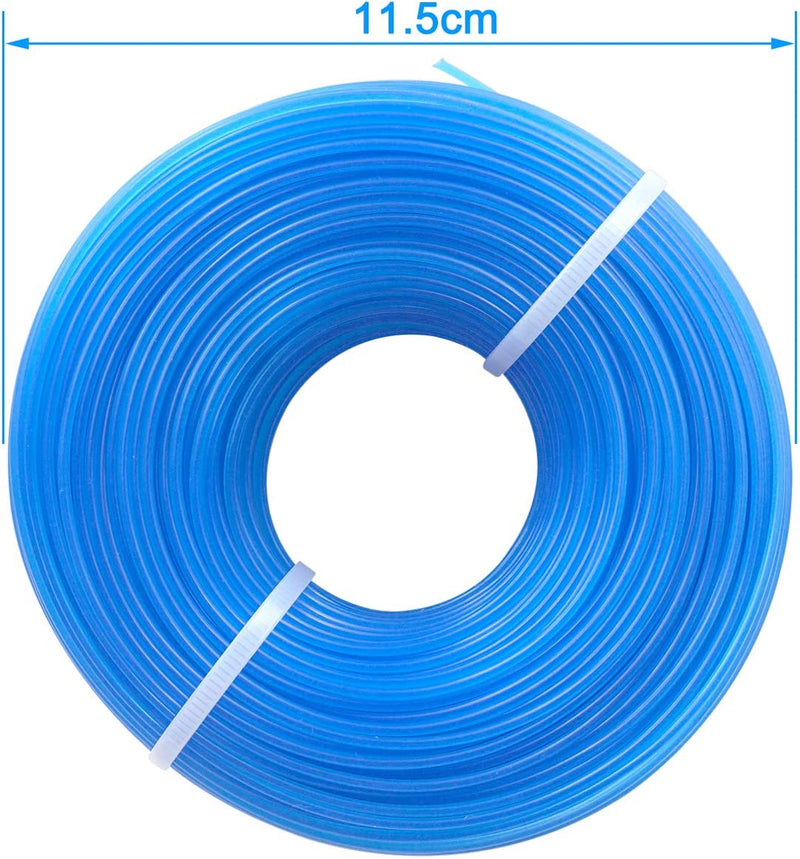 100M Filo per Tagliabordi Decespugliatori Strimmer Linee Tagliaerba 1,6 Mm in Nylon