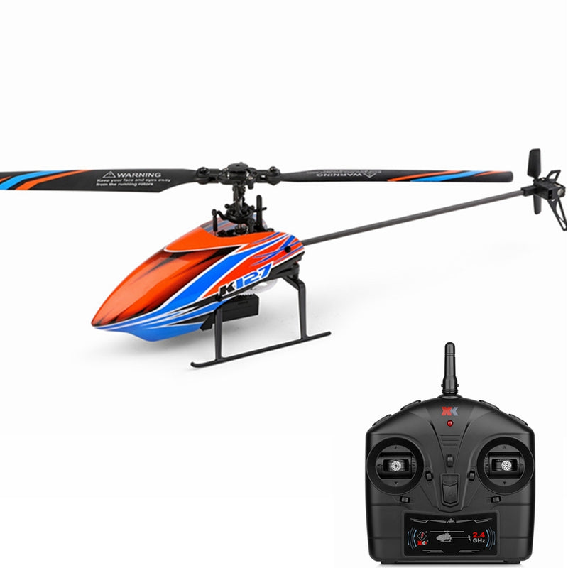 K127 4CH 6-Axis Gyro Altitude Hold Flybarless RC Helicopter RTF