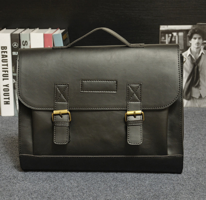 The Original Design of Explosion Models 2021 Male Package Business Package Crazy Horse Leather Handbag Briefcase Men&