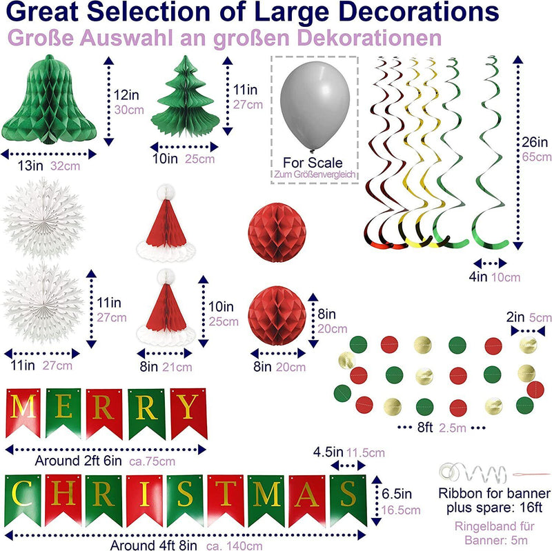 Christmas Snowflakes Decoration Window Ceiling Hanging Ornaments Xmas Decor