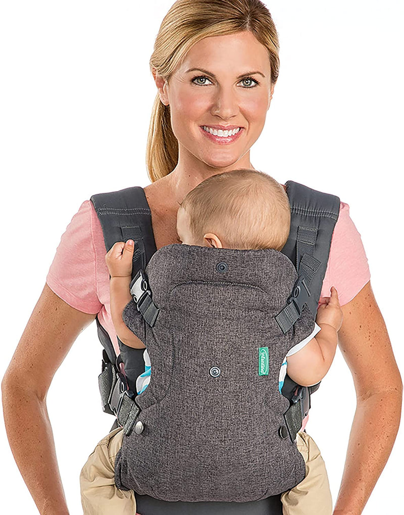 Flip Advanced 4-In-1 Marsupio Porta Bebè Convertibile - Ergonomico, 4 Posizioni Di Trasporto, Fronte Interno Ed Esterno, per Neonati E Bambini Tra 3,6-14,5 Kg