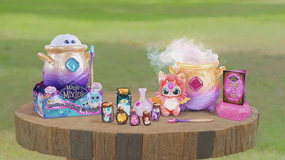 Magical Misting Cauldron with Interactive 8 Inch Pink Plush Toy