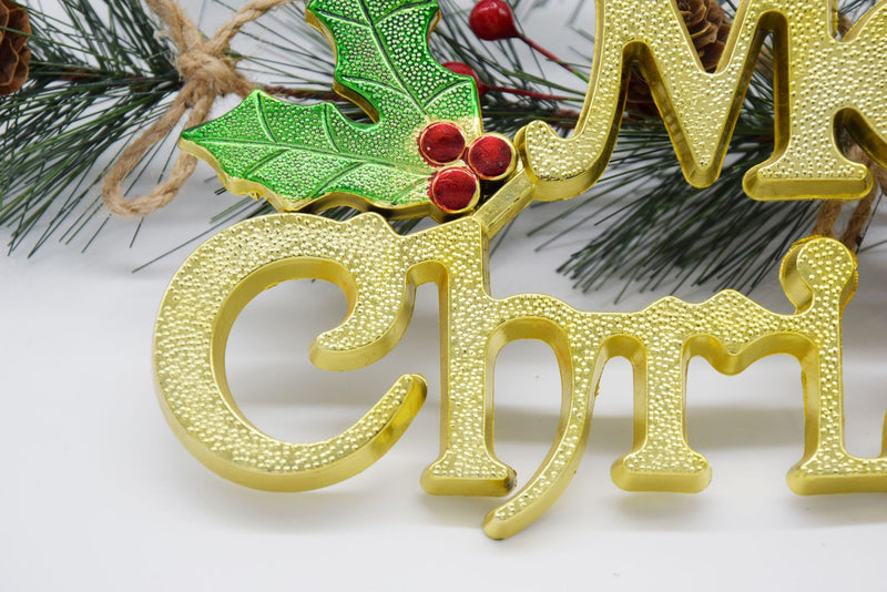 Christmas Three Dimensional English Decoration Sign