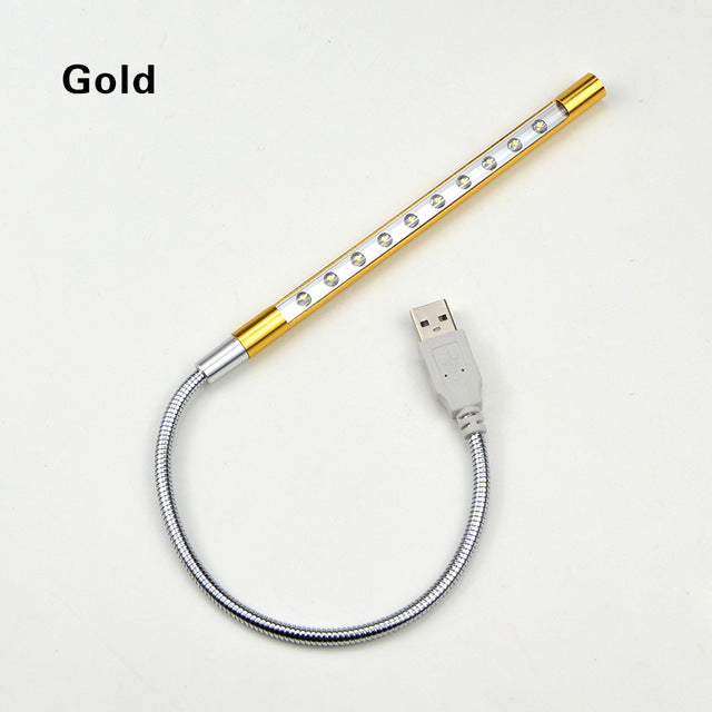 Laptop Aluminum Alloy LED Night Light USB