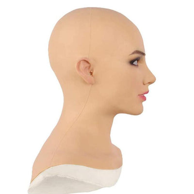 Halloween Cosplay Props Latex Bald Beauty Headgear