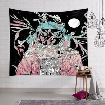 Astronaut Spaceman Background Cloth