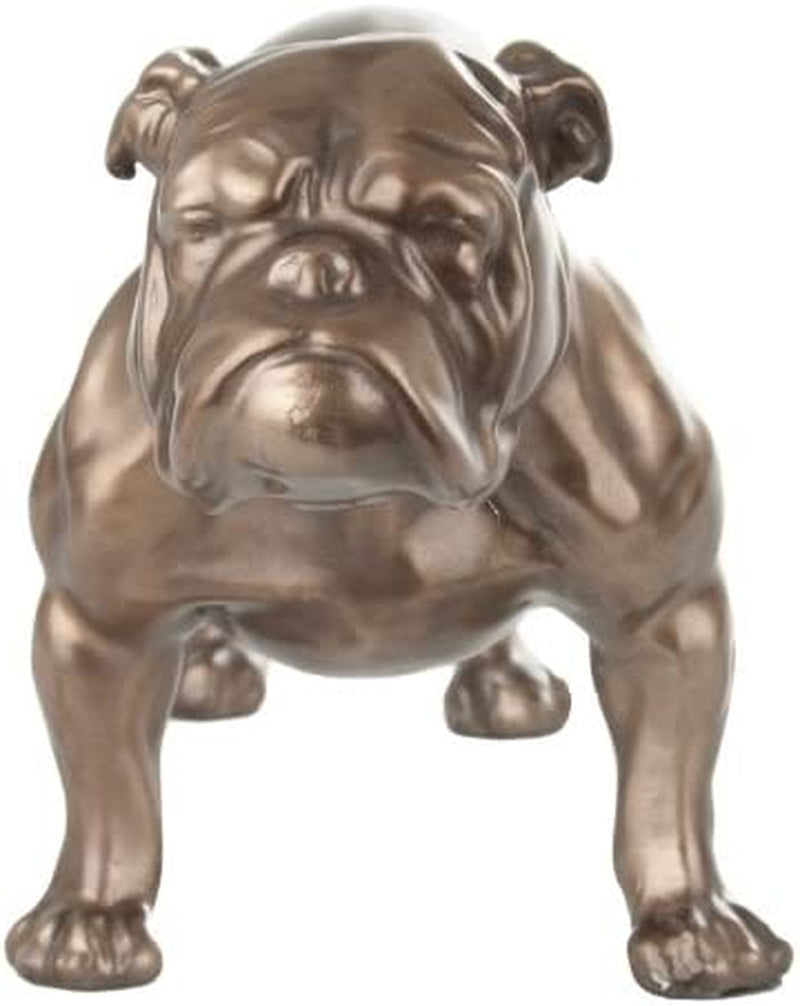 BRONZE BRITISH BULLDOG STATUE BULL DOG SCULPTURE ORNAMENT NEW by