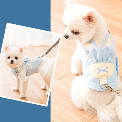 Cute Pet Dog Harness Leash Set