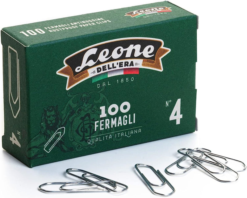 1.000 Fermagli Zincati  N. 4 - Mm. 32 - Stecca Da 10 Scatole Da 100 Pz. - Made in Italy