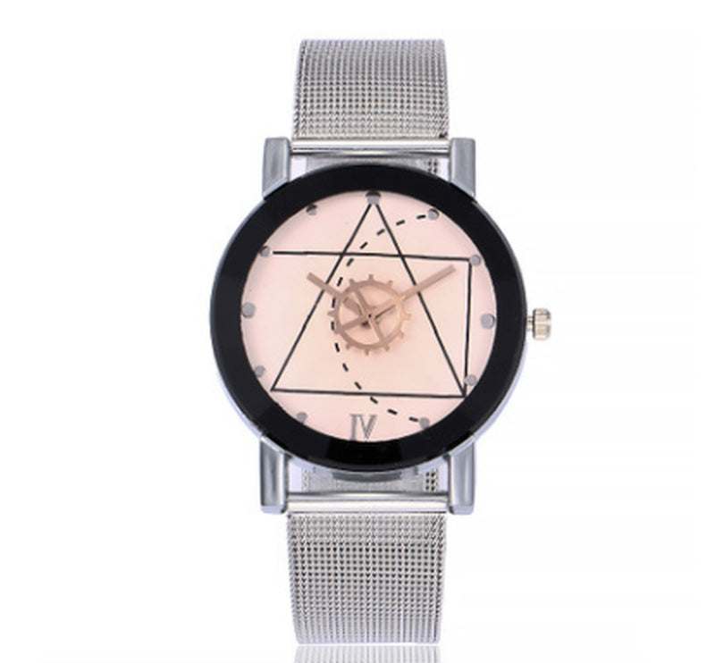 Casual Quartz Stainless Steel Band Marble Strap Watch Analog Wrist Watch