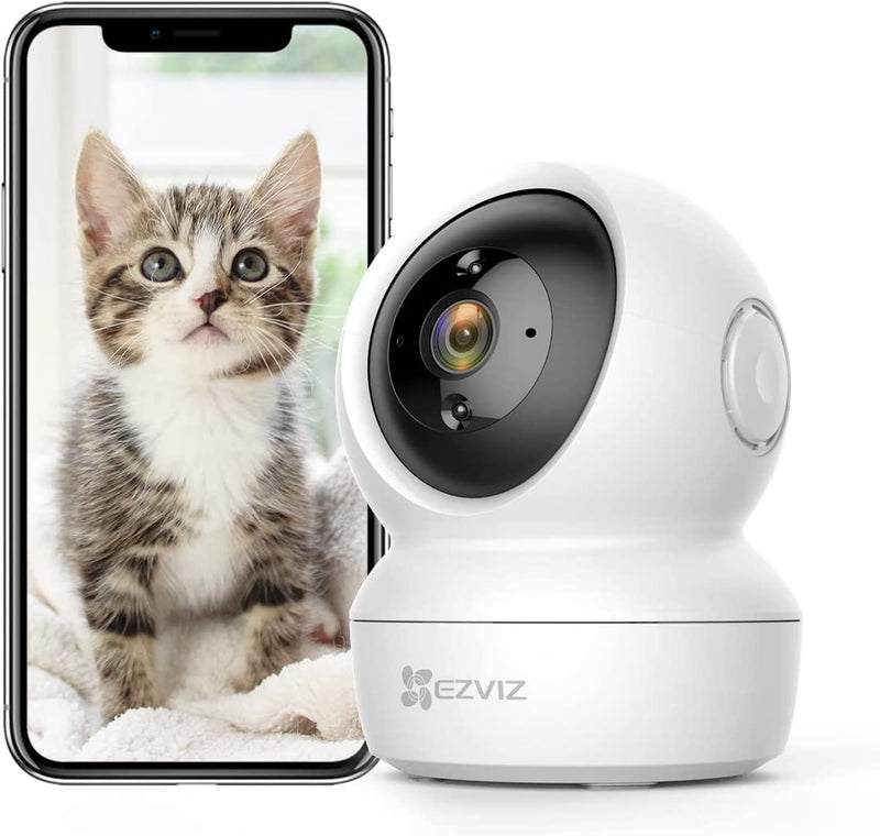 C6N Telecamera Wi-Fi Interno 1080P Videocamera Sorveglianza Interno Pan/Tilt/Zoom Compatibile Con Alexa, Rotazione a 360°, Visione Notturna, Tracciamento Del Movimento E Audio Bi-Direzionale