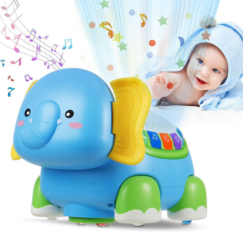 Giochi Musicali Bambini 1 Anno Proiettore Di Luci, Giochi per Gattonare Con Musica E Luci per Neonato 6 9 12 24 Mesi,Proiettore Luci Multicolore,Educativi Giocattoli Musicali Regalo Bambino