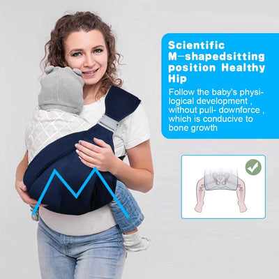 Fascia Porta Bebe, Fascia Porta Bambino Leggero E Traspirante, Newborn Porta Bambino in Cotone, Marsupi per Allattamento, Fascia Koala Babycare, Fascia Porta Bebè Elastica per Neonato