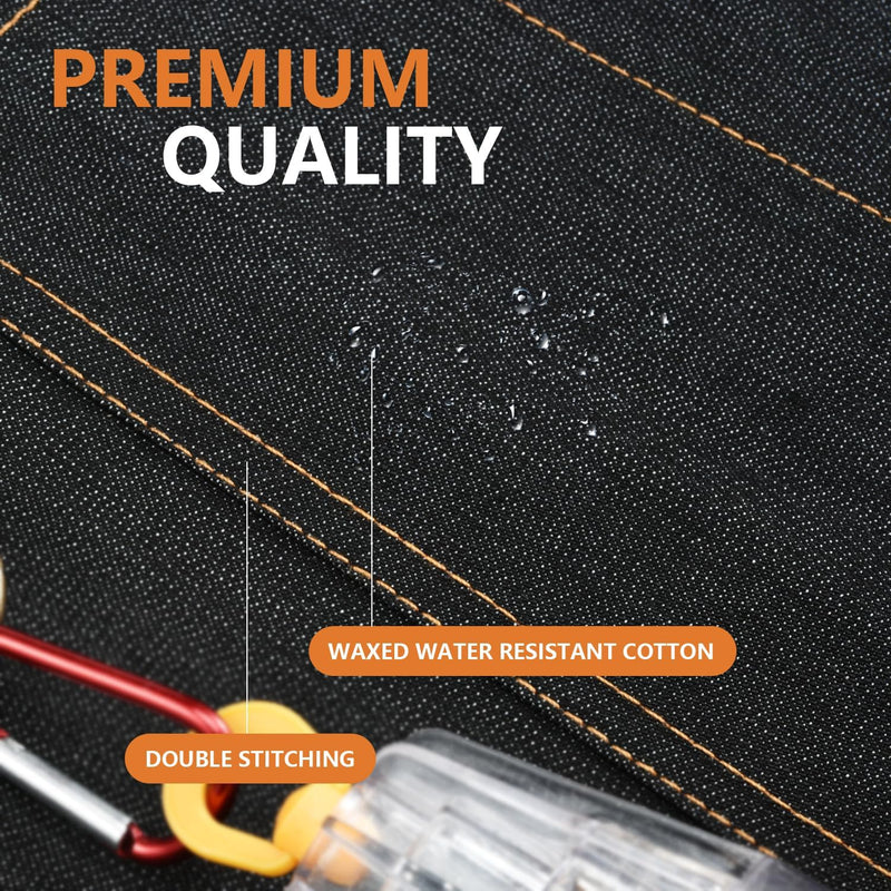 Grembiule Lavoro Uomo,Grembiule Di Jeans,Cintura Regolabile,Grembiule Lavoro Uomo Multitasche,Grembiule Donna per Cucina,Ristorazione,Artigiano,Pittore,Barista,Falegliameria,Saldatore,Unisex