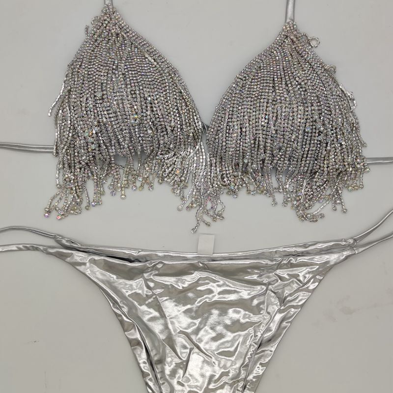 New Diamond Swimsuit Diamond Flowing Diamond Bikini Night