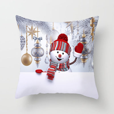 Christmas Snowman Series Peach Soul Pillow Case