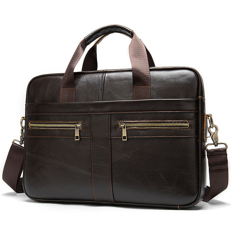 Business Leather Briefcase Men&