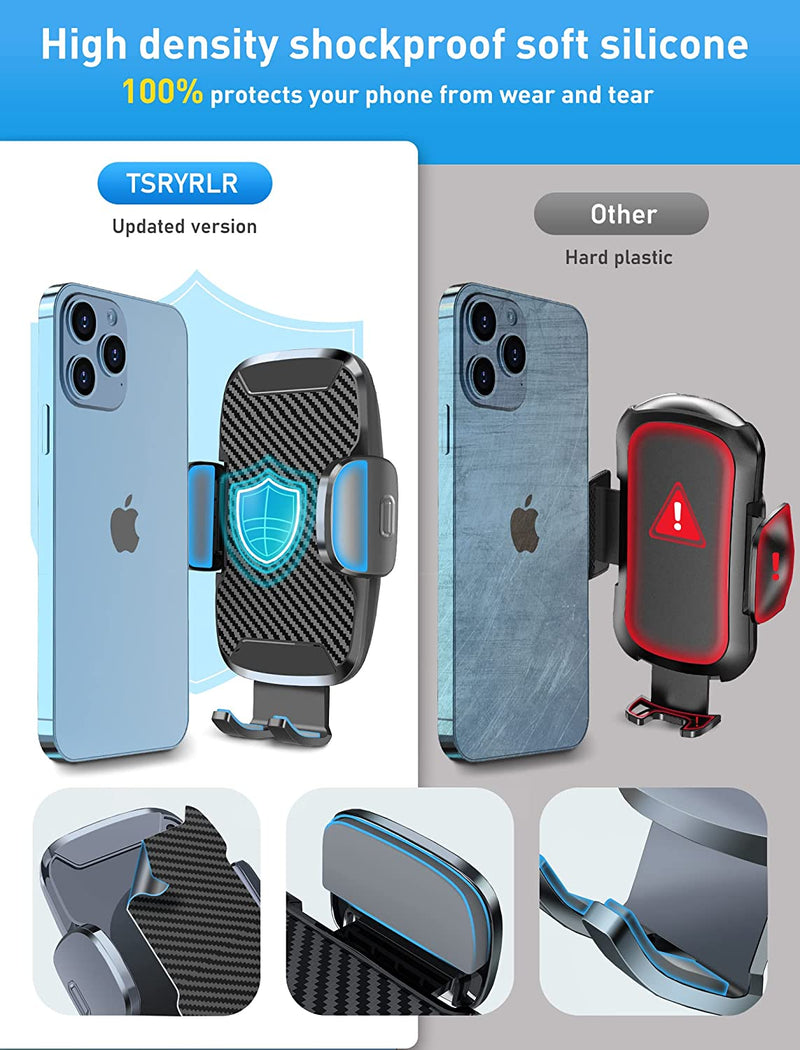 Porta Cellulare Da Auto [Super Potenza Di Aspirazione] Supporto Cellulare Auto Ventosa per Cruscotto/Parabrezza,360° Di Rotazione Braccio Estensibile Porta Telefono Auto per Iphone 14 Ecc