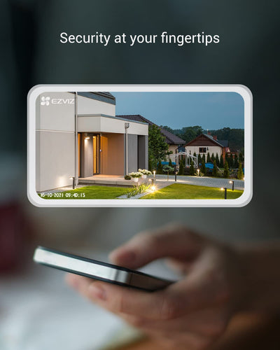 Telecamera Wifi Esterno 3Mp, Videocamera Sorveglianza Esterno Wifi Con Visione Notturna a Colori 30M, IP Camera Con Intelligenza Artificiale, Rilevamento Di Persone, Funziona Con Alexa Outpro