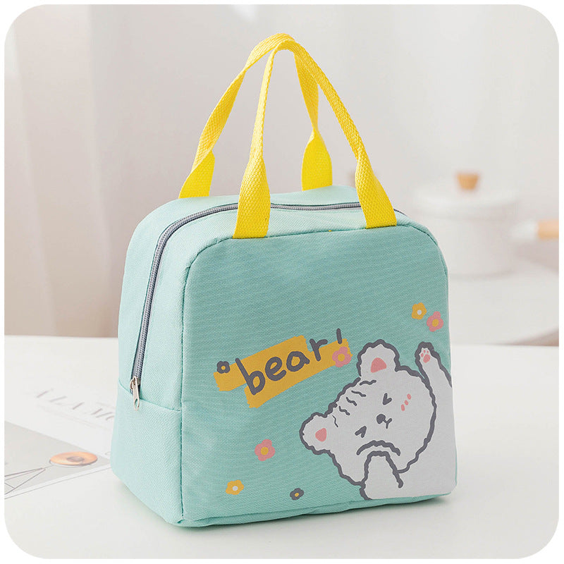 Cute Cartoon Waterproof Insulated Lunch Box Storage Bag