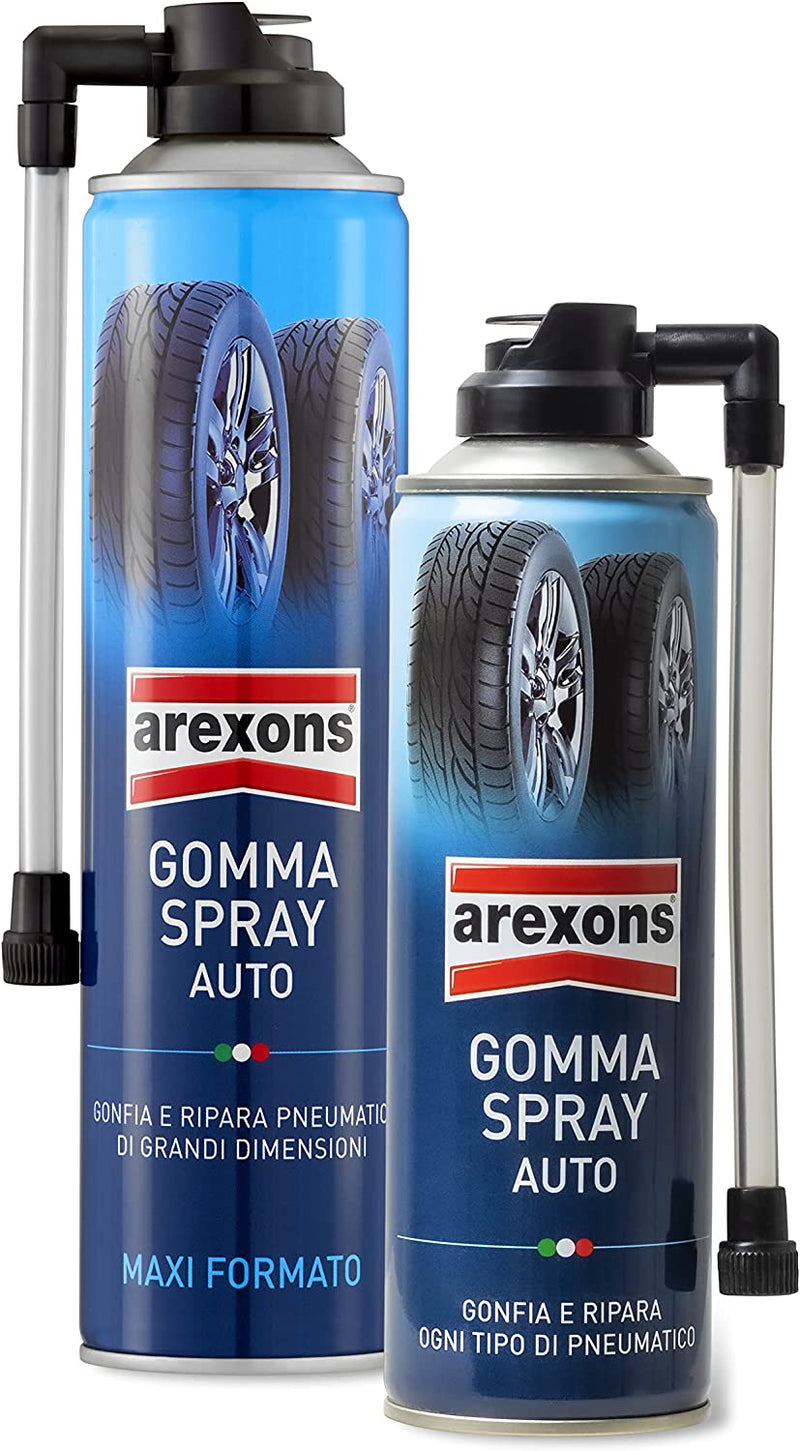 GOMMA SPRAY AUTO 300 Ml, Gonfia E Ripara Ogni Tipo Di Pneumatico, Spray, Bomboletta, Riparazione Forature