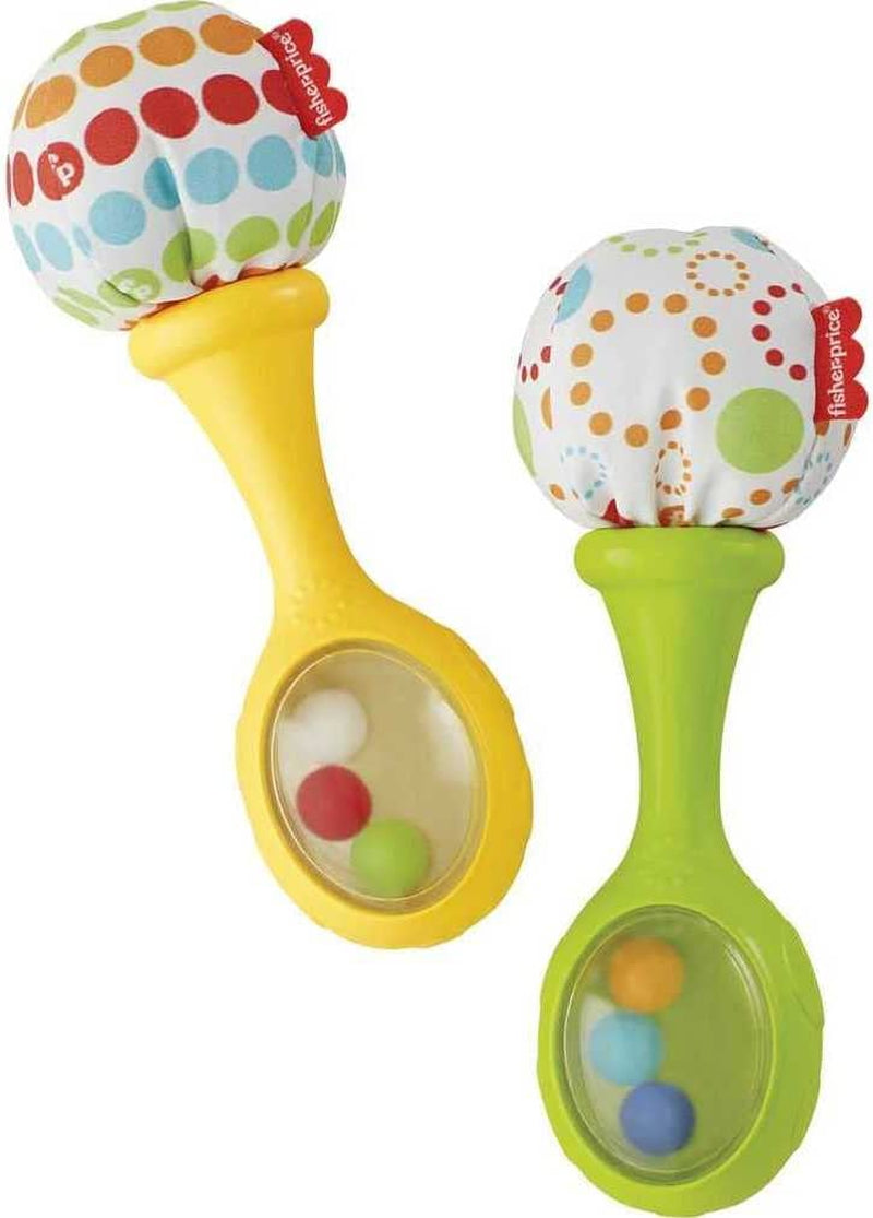 - Maracas Baby Scoperte, 2 Coloratissime Maracas Da Afferrare, Scuotere E Suonare, Giocattolo per Bambini 3+ Mesi, BLT33