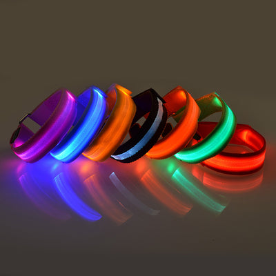 Factory Direct Supply Illuminated Arm Band LED Running Equipment Safety Arm with Outdoor Products Batch