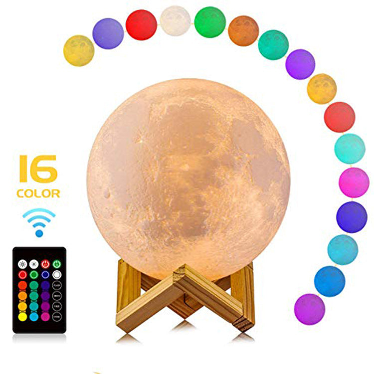 3D Printing Moon Night Table Lamp Chinese Valentine&