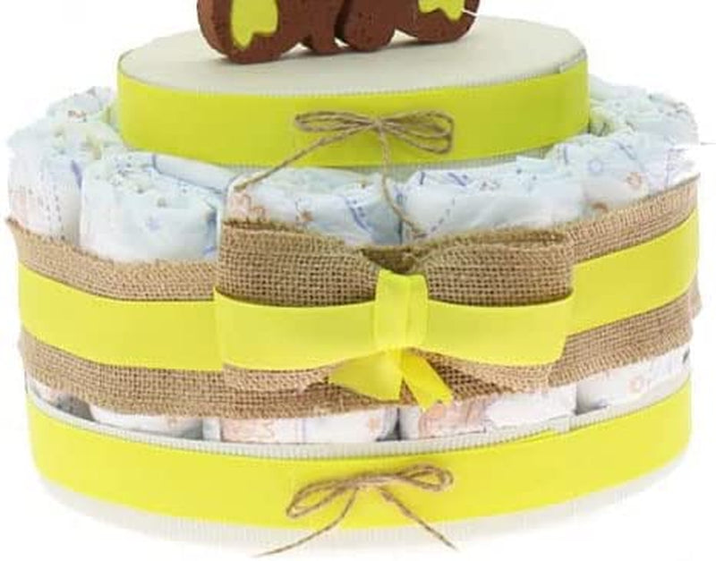 Idea Regalo Economico Neonati, Torta Pannolini Nascita O Baby Shower Bimbi (Torta Da 15 Pannolini)