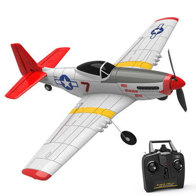 Mini Mustang P-51D 761-5 EPP 400Mm Wingspan 2.4G 6-Axis Gyro RC Airplane Trainer Fixed Wing RTF One Key Return for Beginner