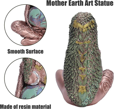 NO Madre Terra Statua,Millennial Gaia Statue,Statua Della Dea Della Terra Madre,Gaia Statua,Statua D'Arte Della Madre Terra,Statua in Resina,Regalo per La Mamma,Home and Garden Decorative Figurine