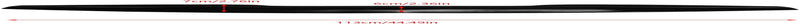 Spoiler Sul Tetto Posteriore, Spoiler per Baule Da Tetto Posteriore, Spoiler Posteriore Universale per Auto, Kit Labbra per Alettone Posteriore in Gomma Nero Lucido anti Uv Universale per Auto