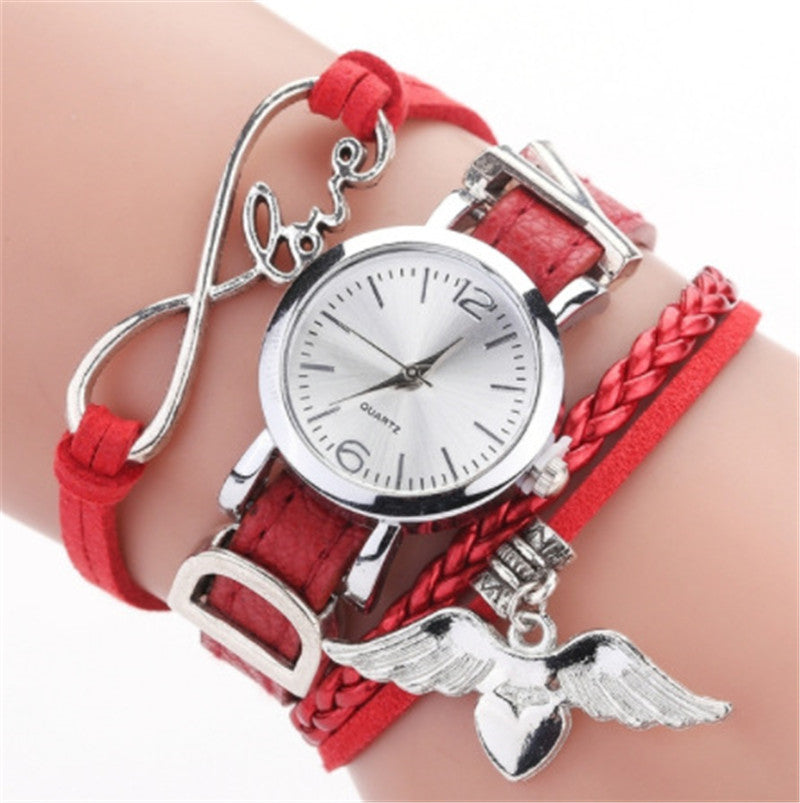 Fashion Quartz Watch Casual Woven Belt Watch