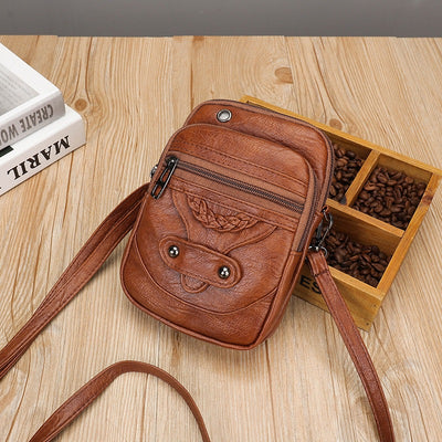 Fashion Simple Leather Crossbody Shoulder Bag